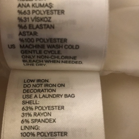 H&M Ivory Open Front Blazer with Gold Sequin Trim - Picture 8 of 8